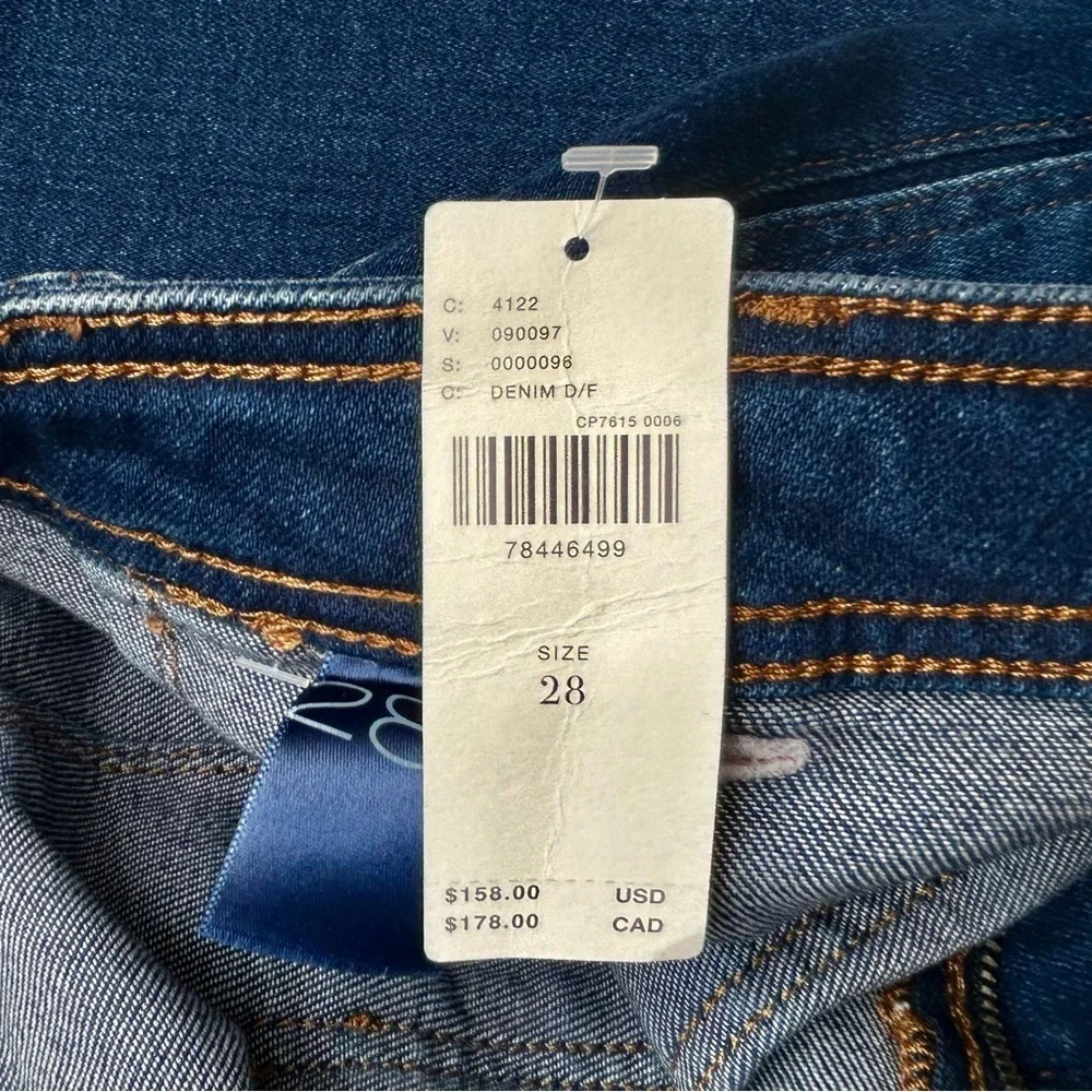 Anthropologie Pilcro Skipper Colette Wide Leg Crop Jeans High Rise Size 28 NWT - Picture 12 of 12